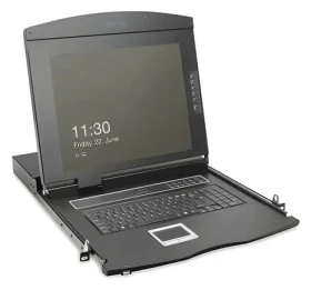 19" Digitus Modulárna konzola CH klávesnica / KVM konzola / TFT / Full HD / 16x HDMI / Touchpad / 1U rack (DS-72221-7CH)
