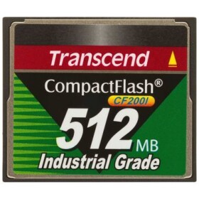 Transcend Compact Flash karta 512MB 200x / pre priemyselné využitie (TS512MCF200I)