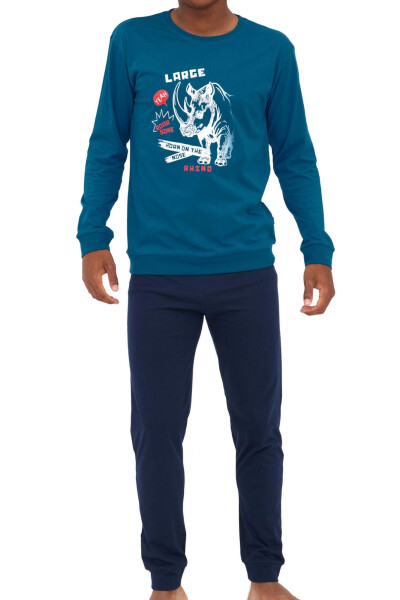 Pánske pyžamo 999/52 Rhino - CORNETTE světle modrá 170/S