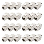 Digitus DN-93615-24 strieborná/biela / Keystone modul / Cat.6a / tienený / RJ-45 / LSA / 24 ks (DN-93615-24)