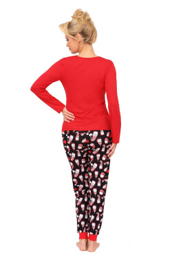 Dámske pyžamo Santi long red - Donna Červená XL