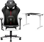 Diablo Chairs X-PLAYER 2.0 King Size Czarno-biały + EGON 1100 Białe 110 cmx60 cm