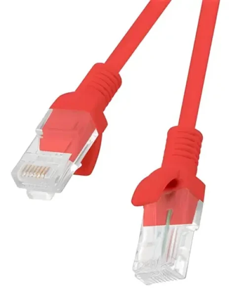 Lanberg CAT5E UTP 20m červená / Patch kábel / RJ45-RJ45 / Fluke Passed (PCU5-10CC-2000-R)