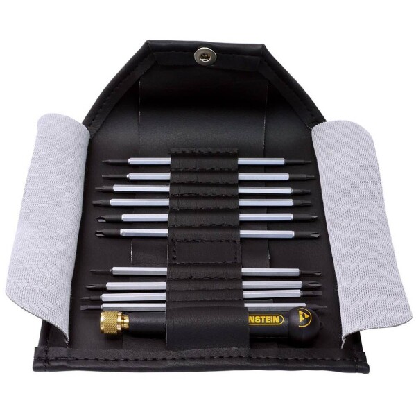 Bernstein Tools for Electronics Bernstein Werkzeugfabrik ESD sada vymeniteľných bitov 11-dielna plochý, krížový PH, Torx, Tri-Wing, TORQ; 4-960