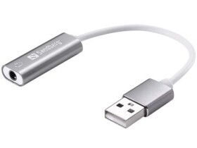 Rozbalené Sandberg Headset USB converter adaptér 3.5mm jack na USB-A Rozbalené (134-13.Rozbaleno)