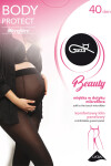 Dámske pančuchové nohavice GB BODY PROTECT - 40 DEN, Mikrovlákno nero 4-L