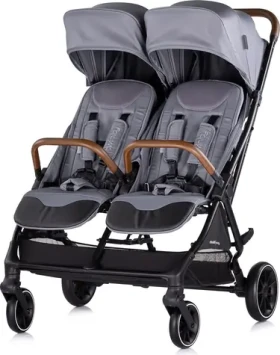 CHIPOLINO Kočík pre dvojčatá športové Twinity Cloud (KBTT02501CL)