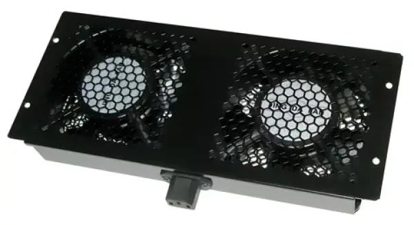 Xtendlan Ventilačná jednotka pre TELCO rozvádzače / Ventilačná jednotka / 2x ventilátor / hĺbka 600-1200 mm (SFANG02-P)