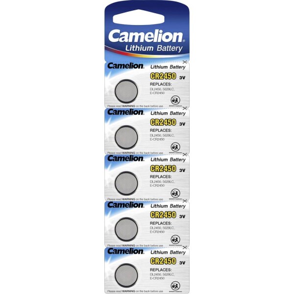 Camelion CR2450 gombíková batéria CR 2450 lítiová 550 mAh 3 V 5 ks; 13005450