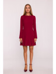 Dámske šaty M872 Bordeaux - MOE XL bordó