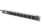 Digitus DN-95407 / Zásuvkový panel do racku 19" / 7x zásuvka / hliník / 2 m (DN-95407)