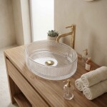 REA - Umývadlo na dosku Mirella Transparent REA-U3525