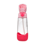 B.box Fľaša na pitie so slamkou 600 ml - flamingo fizz EUR