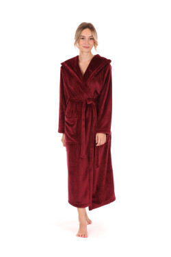župan Siena s kapucí dámský Vínová XXL