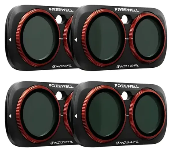 Freewell Bright Day sada filtrov pre Insta360 Luna Ultra / Filtre / ND8/PL, ND16/PL, ND32/PL, ND64/PL / 4 ks (FW-LNUB-BRG)