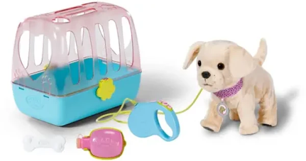 Zapf Creation BABY born Môj veselý psík s prepravným boxom