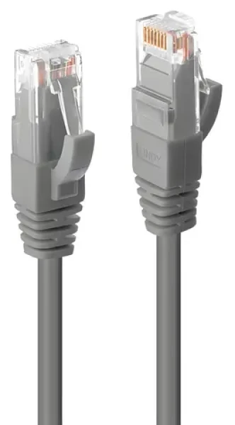 Lindy Premium sivá / Patch kábel / Cat 6 U/UTP / RJ-45 / 3 m (45404)