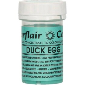 Gélová farba duck egg 25 g - Sugarflair - Sugarflair