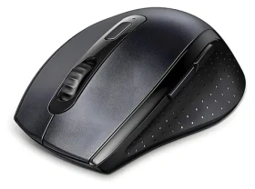 Ugreen bezdrôtová ergonomická myš čierna / Bezdrôtová optická myš / 5 tlačidiel / 2x AA batérie