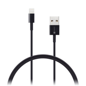 CONNECT IT Wirez Apple Lightning - USB kábel (M) - (M) 0.5m čierna (CCA-4005-BK)