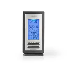 Nedis Meteorologická stanica / Vnútorné a Vonkajšie / Predpoveď počasia / Zobrazením času / LCD Disple (WEST201GY)