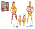 TEDDIES Bábika Rodina s doplnkami
