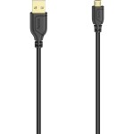 Hama 200610 microUSB 2.0 kábel 0.75 m čierna / Flexi-Slim (200610-H)