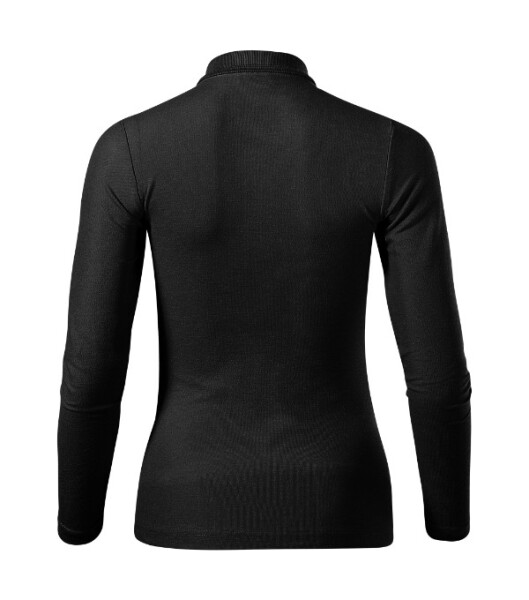 Polokošeľa Pique Polo LS čierna XL