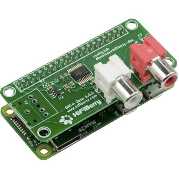 HiFiBerry DAC+ Zero zvuková karta Raspberry Pi® Vhodné pre: Raspberry Pi® Zero; DAC+ Zero