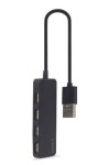 Gembird UHB-U2P4-06 čierna / USB rozobočovač / 4X USB 2.0 (UHB-U2P4-06)