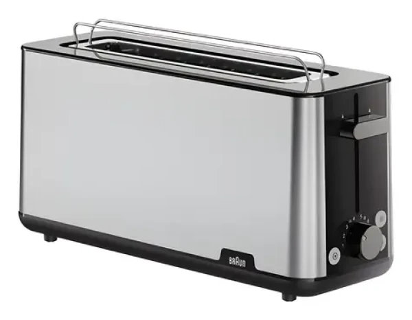 Braun PurShine HT 1610 BK čierna / Hriankovač / 1030 W / 2 hrianky / 8 úrovní opekania / nadstavec na ohrev pečiva (0X23010043)