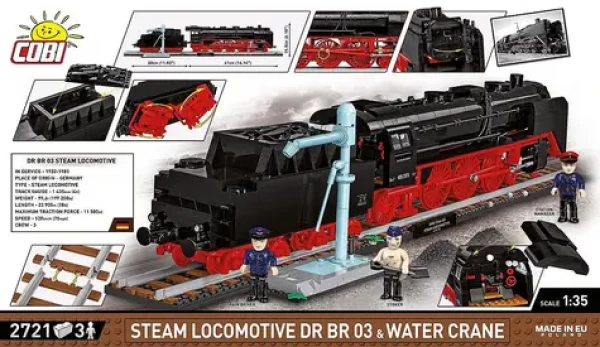 Cobi 6286 Parná lokomotíva DR BR 03 Executive Edition