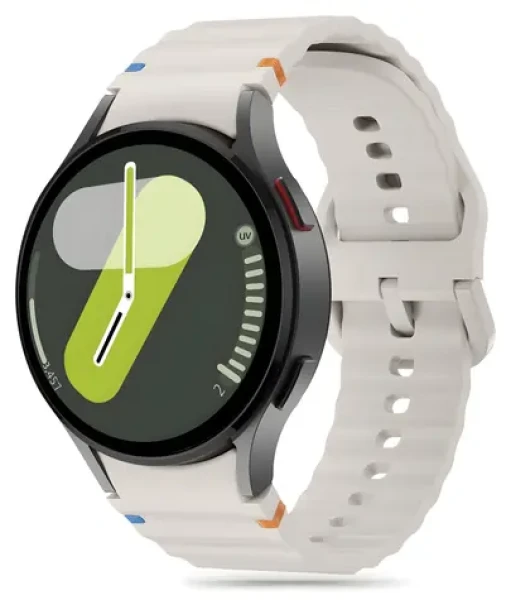 Tech-Protect Silicone Sport béžová / Remienok / pre Samsung Galaxy Watch 4/5/5 Pro/6/7/FE