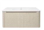 Kúpeľňová skrinka s umývadlom Naturel Austen 119x47,5x45 cm clear brown mat AUSTEN120CB AUSTEN120CB