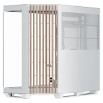 APNX V1 Midi-Tower ATX case biela-drevo / ATX / 3x 360 mm ARGB / 1x 120mm ARGB / bez zdroja / priehľadná bočnica (APCM-VI01103.21)