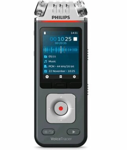 Philips DVT 6110 / diktafón / 8GB / až 36 hodín záznamu / USB / 3.5 mm jack (DVT6110)