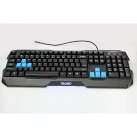 E-BLUE Polygon / Herná klávesnica / drôtová (USB) / US + CZ/ SK prelepky / odolná proti poliatiu / čierna (EKM075BK)