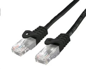 C-tech patchcord Cat6 UTP 0.25 m čierna (8954125015048)