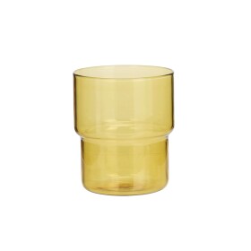 MADAM STOLTZ Pohár Coloured Mix 250 ml Žltá