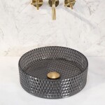 REA - Umývadlo na dosku Cristal Black REA-U9671