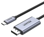 Unitek V1409A čierna, sivá / Kábel USB-C - DisplayPort / 2 m / DP 1.2 (V1409A)
