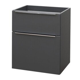 Mereo Mailo, kúpeľňová skrinka 60 cm, antracit, elox AL madlo CN530SN