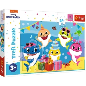 Trefl - Puzzle - Baby Shark: Oslava MAXI