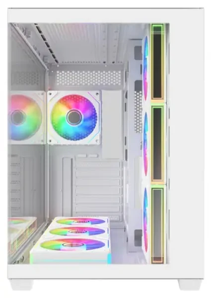 Fortron FSP M341-WA biela / Midi Tower skriňa / ATX / priehľadná bočnica / ARGB / GPU 410 mm (POC0000340)