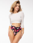 Dámske tangá Kiss Me String Maxi Black Mix - Julimex L černá- MIX barev