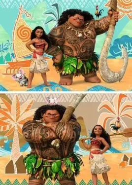 Ravensburger Puzzle Odvážna Vaiana: Priatelia
