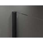 MEXEN/S - Velár sprchovací kút 90 x 75, transparent, čierna 871-090-075-01-70