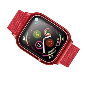 USAMS ZB073 Nylonový remienok pre Apple Watch 40/41mm červená / Remienok / Nylonový / Apple Watch 4/5/6/7/SE (ZB73IW3)