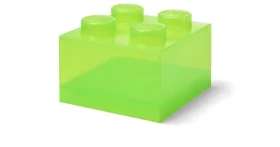 Room Copenhagen Lego Storage Brick 4 veko Translucent svetlo zelená / Veko úložného boxu / 250 x 180 x 250 mm (40090806)