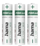 HAMA nabíjacia batéria AAA Micro 700 mAh 3ks / Ni-MH (223526)